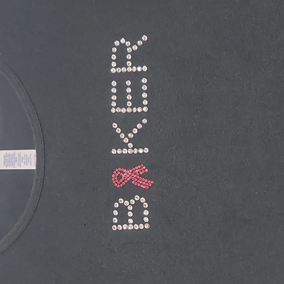 Breast Cancer Biker Tshirt - Picture 2 of 3